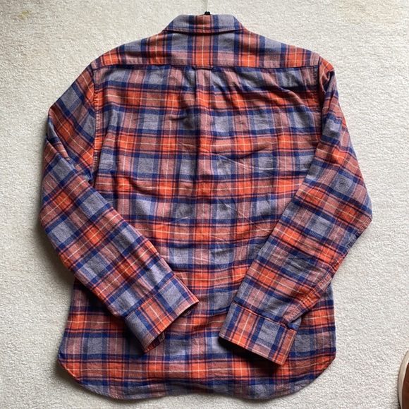 GRAYERS Men’s Flannel Blue and Orange Large - Picture 6 of 6